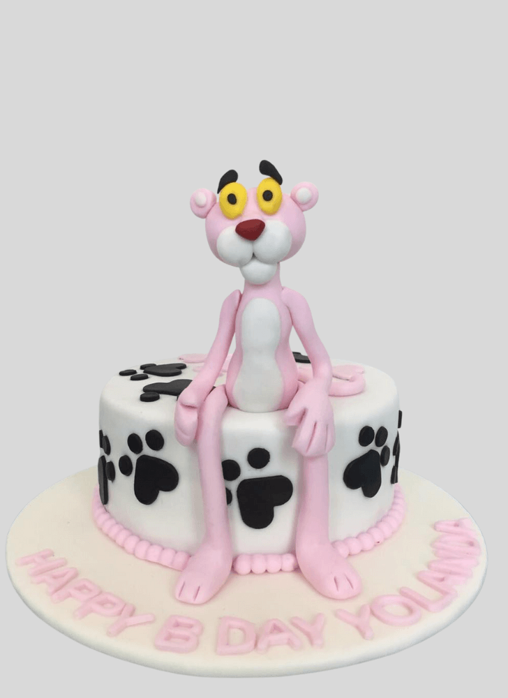 Fascinating Pink Panther Cake