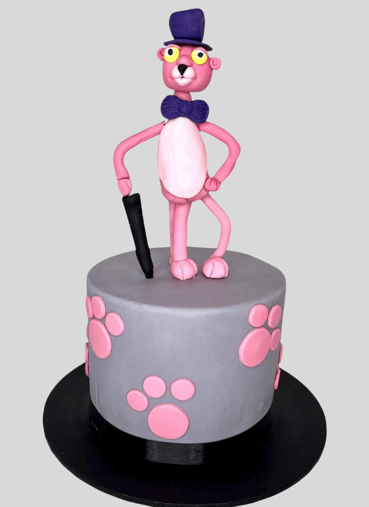 Fetching Pink Panther Cake