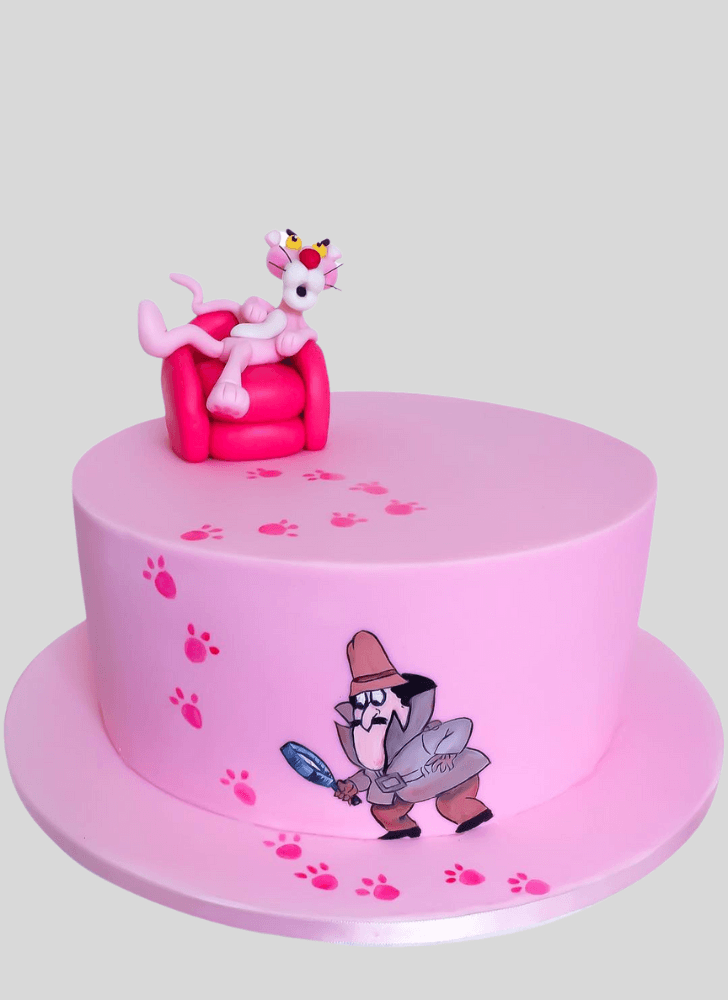 Pleasing Pink Panther Cake