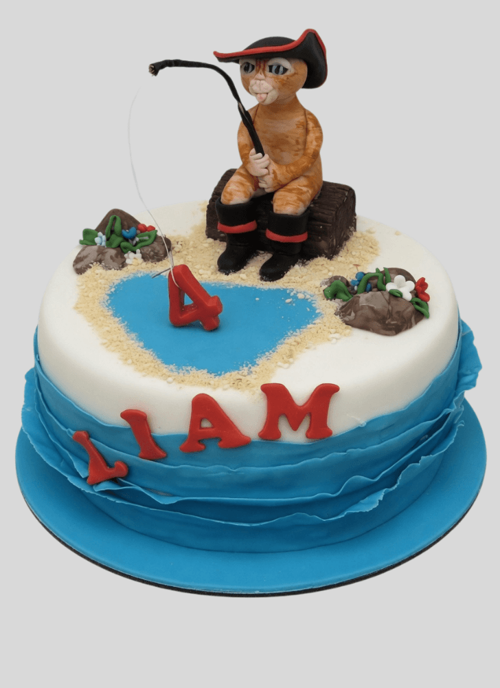 Alluring Puss in Boots Cake
