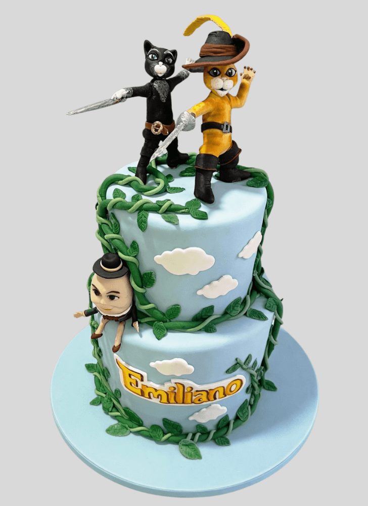 Appealing Puss in Boots Cake