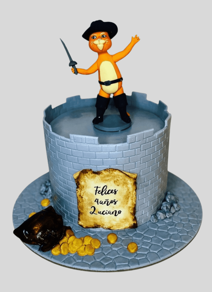 Bewitching Puss in Boots Cake