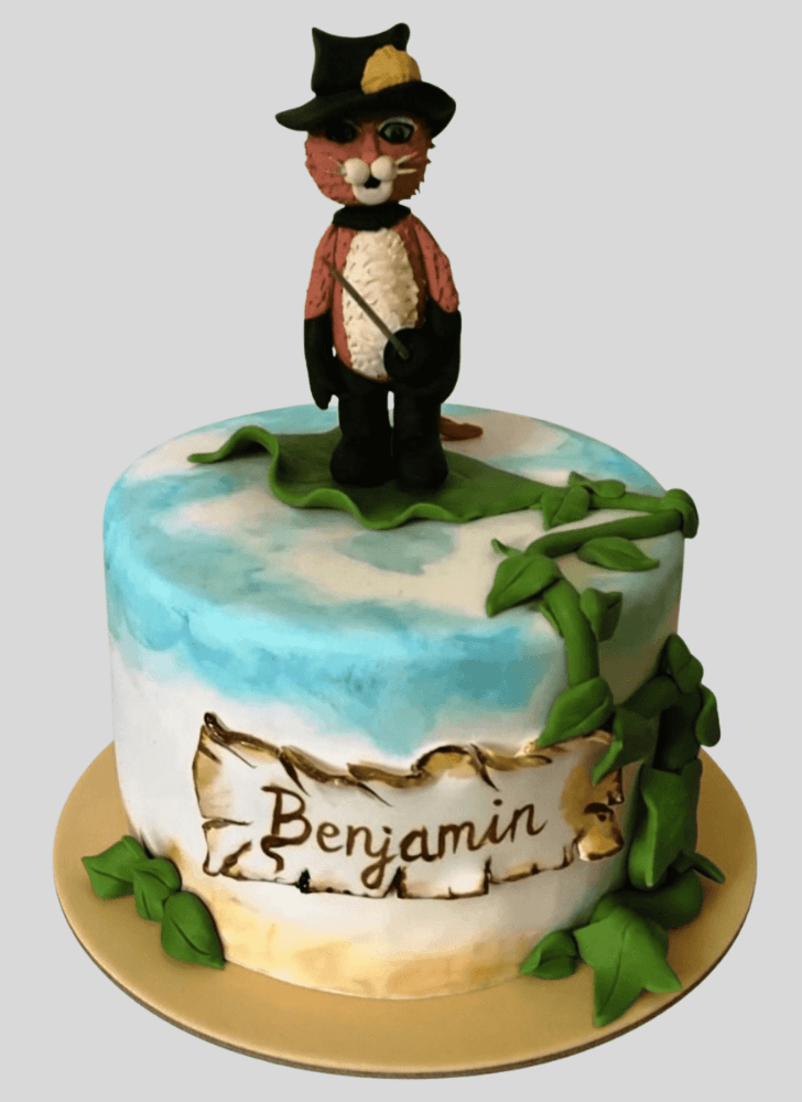 Charming Puss in Boots Cake