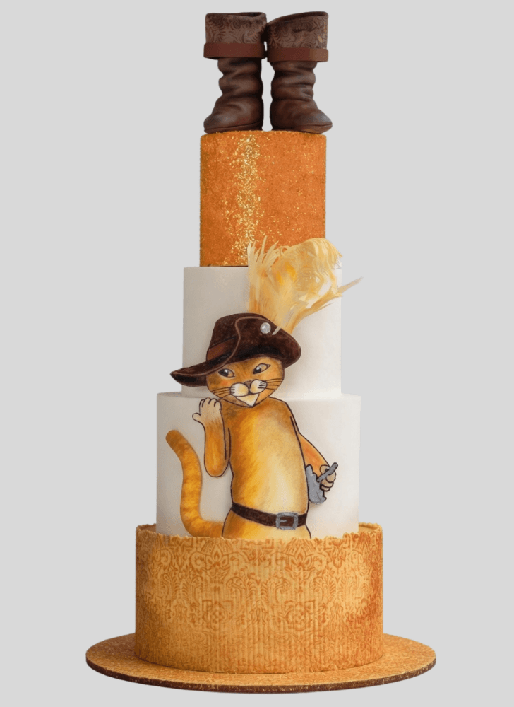 Delightful Puss in Boots Cake