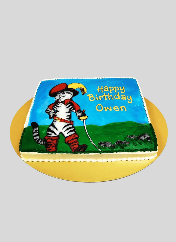 Enticing Puss in Boots Cake