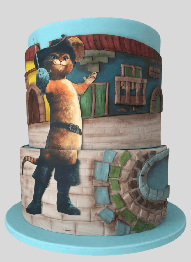 Good Looking Puss in Boots Cake