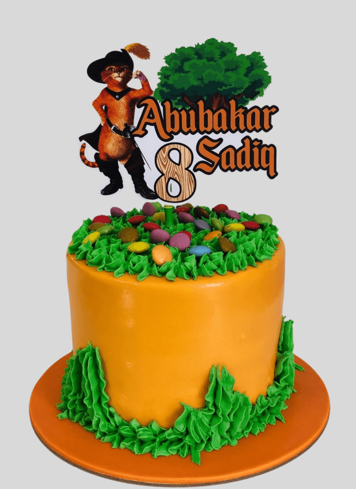 Lovely Puss in Boots Cake Design
