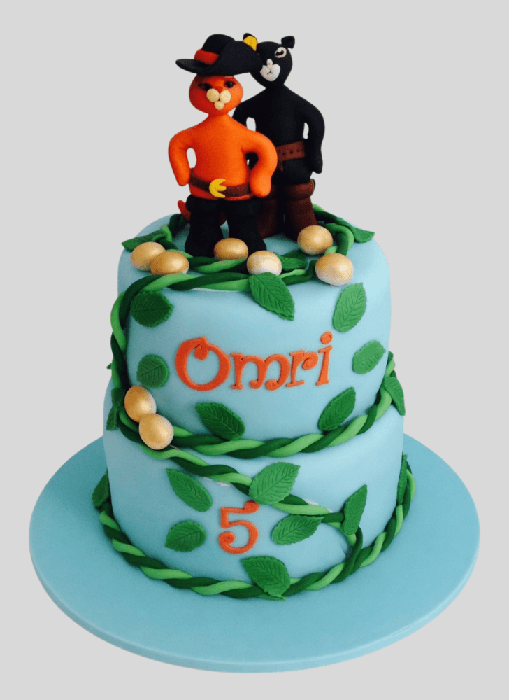 Shapely Puss in Boots Cake
