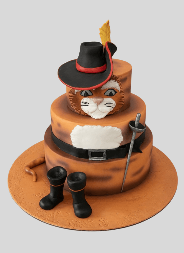 Stunning Puss in Boots Cake