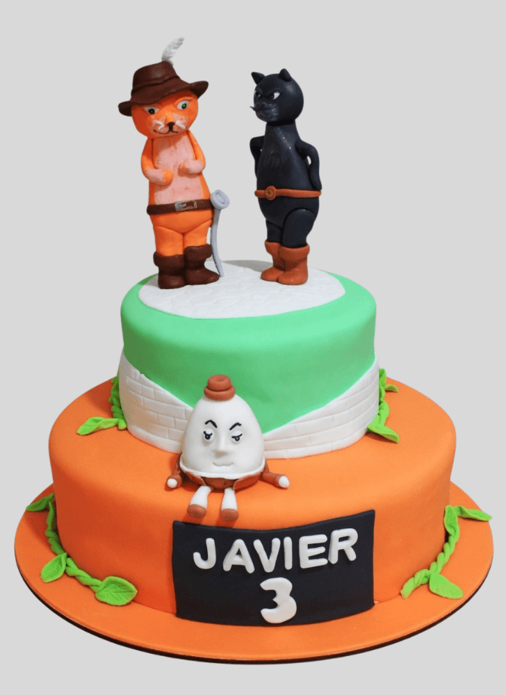 Wonderful Puss in Boots Cake Design
