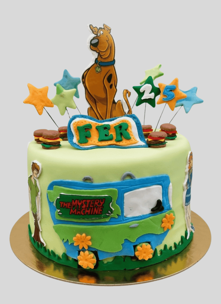 Lovely Scooby Doo Cake Design