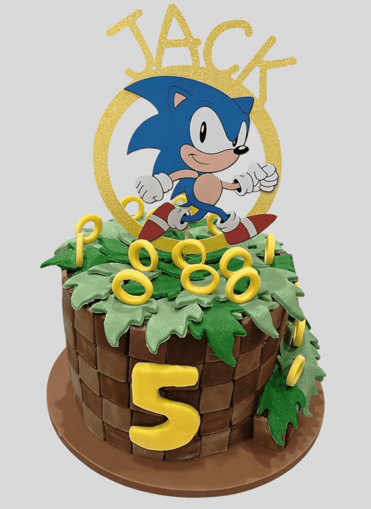 Admirable Sonic the Hedgehog Cake Design