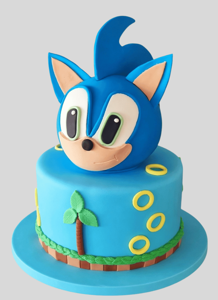 Comely Sonic the Hedgehog Cake