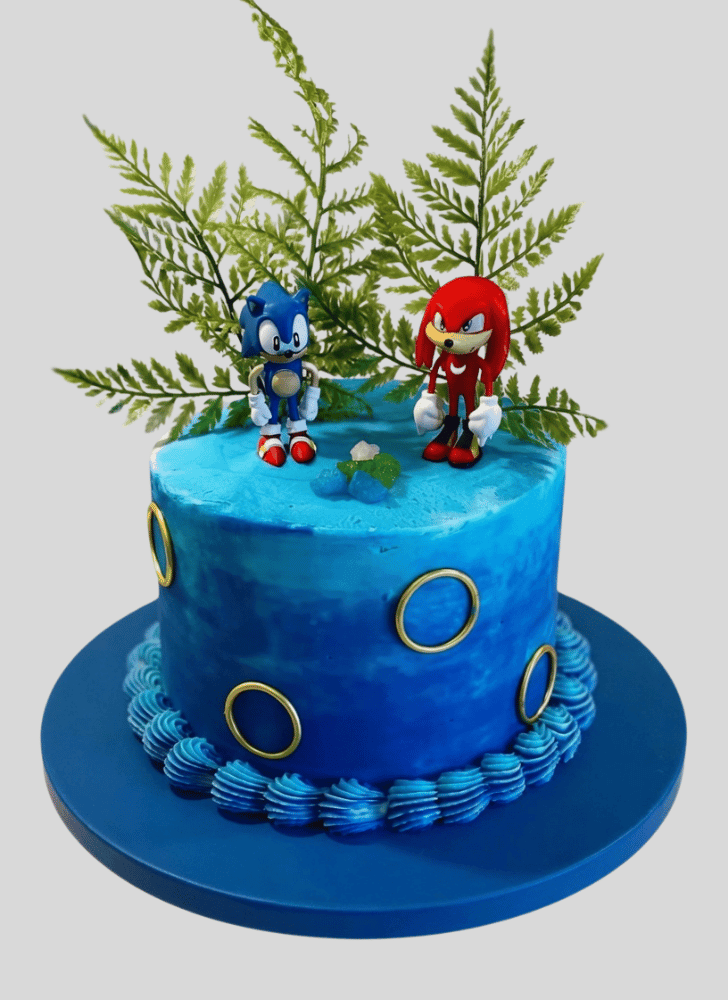 Elegant Sonic the Hedgehog Cake