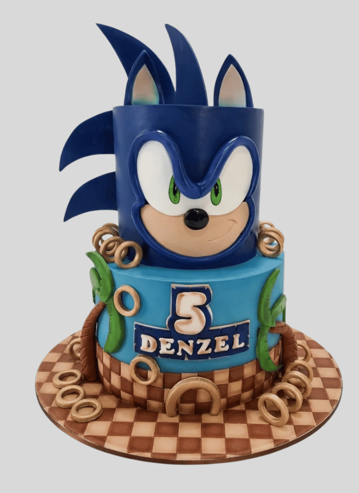 Enthralling Sonic the Hedgehog Cake