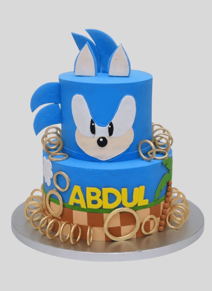 Enticing Sonic the Hedgehog Cake