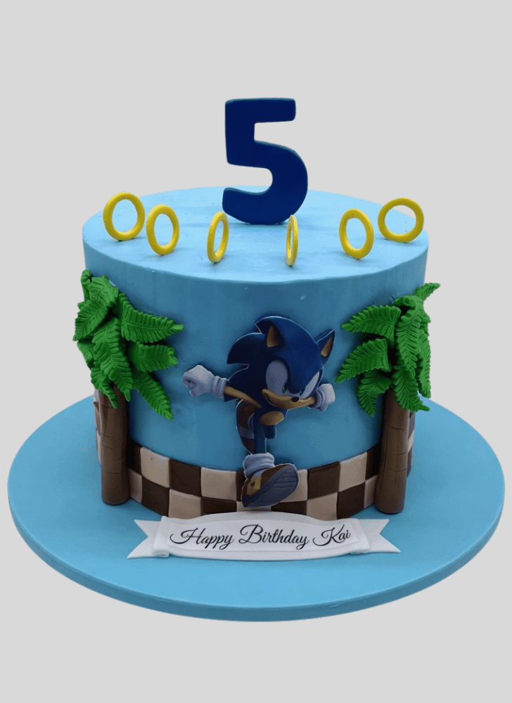 Inviting Sonic the Hedgehog Cake