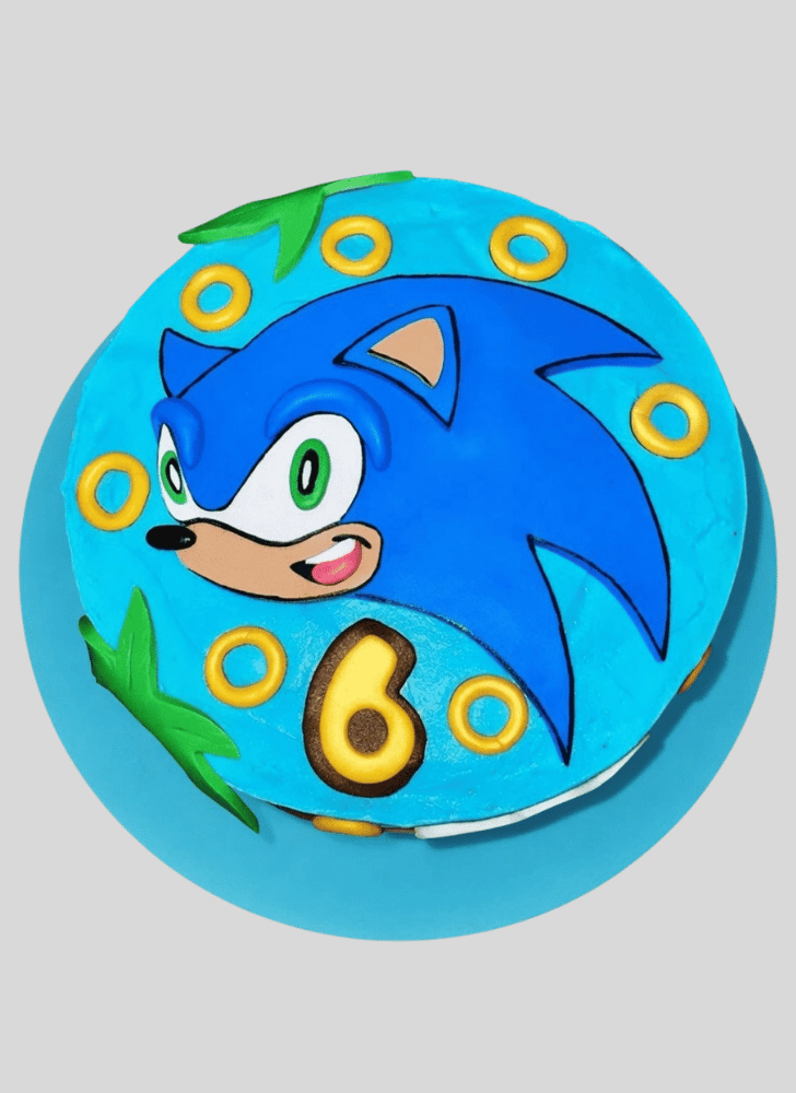 Pretty Sonic the Hedgehog Cake