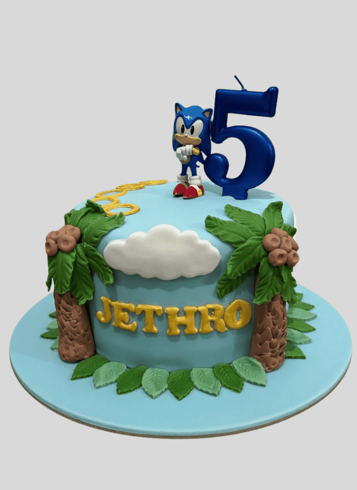 Radiant Sonic the Hedgehog Cake