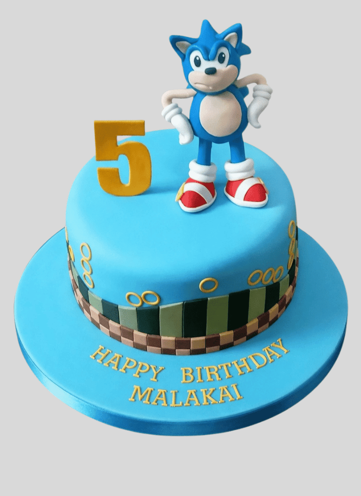 Ravishing Sonic the Hedgehog Cake