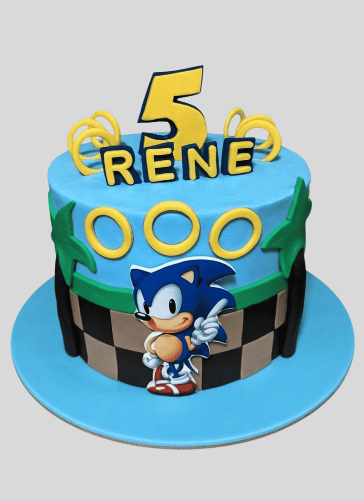 Resplendent Sonic the Hedgehog Cake