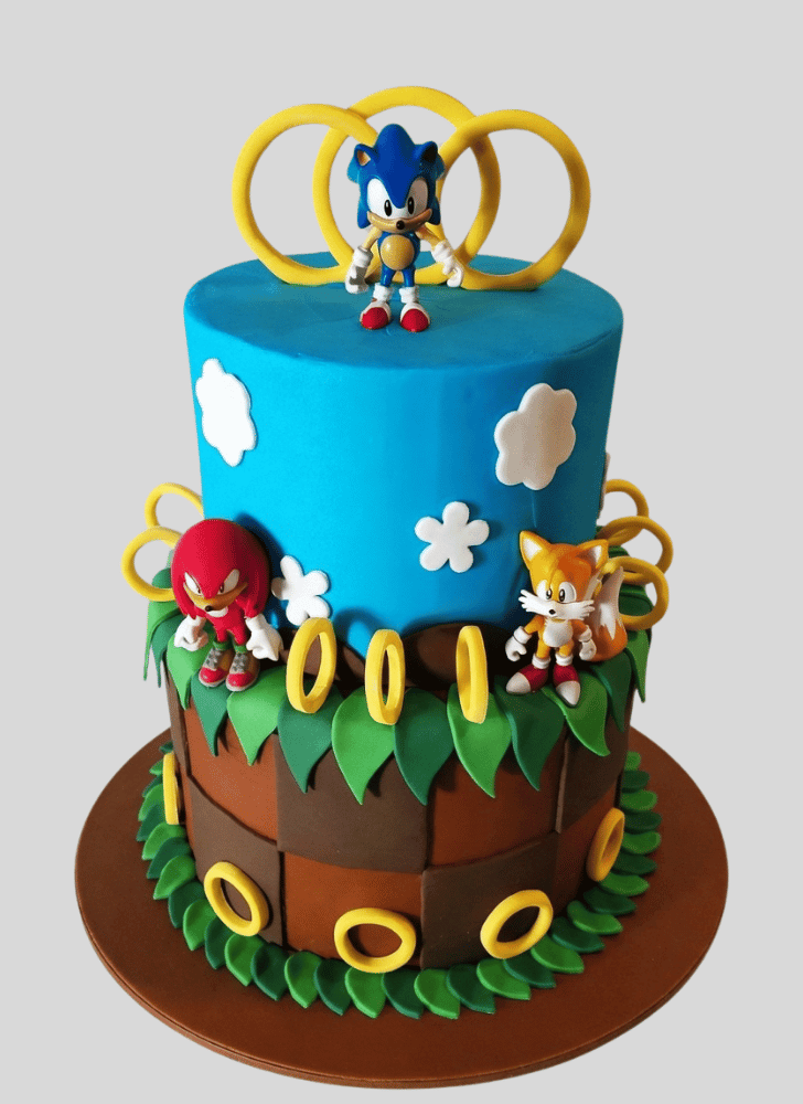 Stunning Sonic the Hedgehog Cake