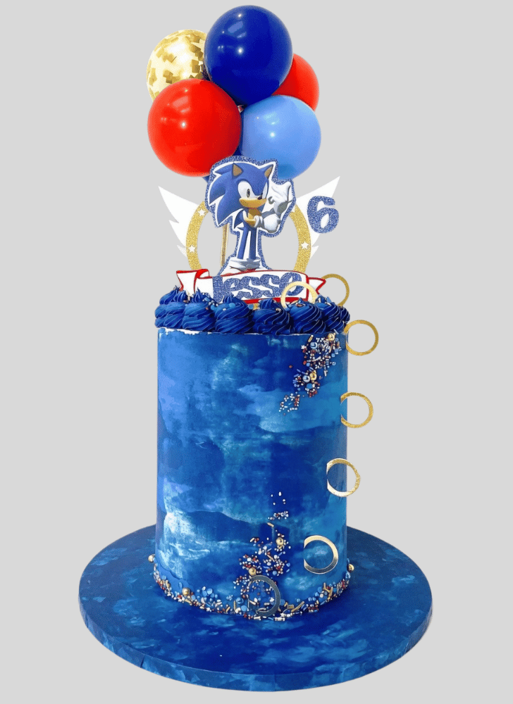 Superb Sonic the Hedgehog Cake