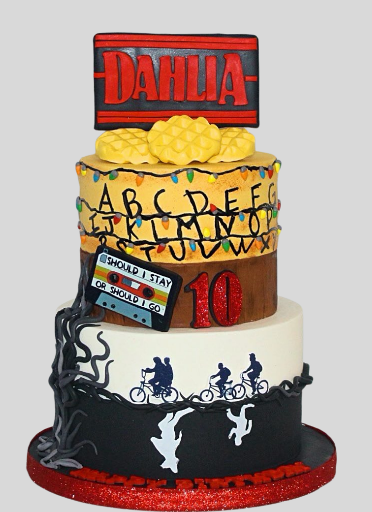 Inviting Stranger Things Cake