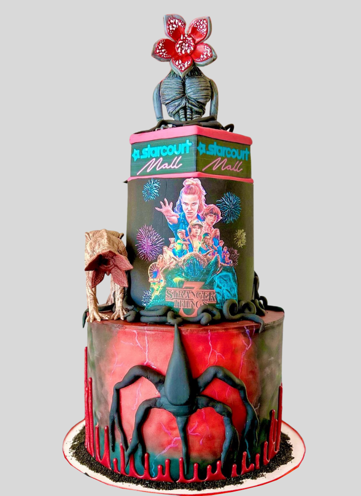 Lovely Stranger Things Cake Design