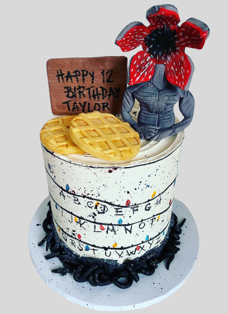 Mesmeric Stranger Things Cake