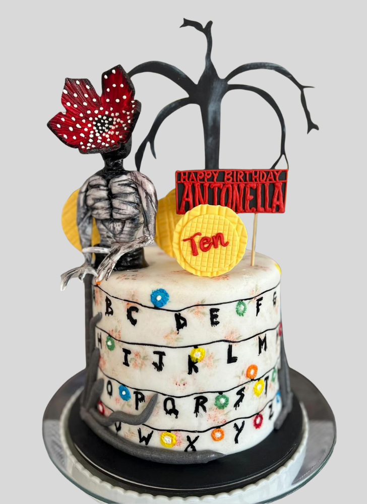 Pleasing Stranger Things Cake
