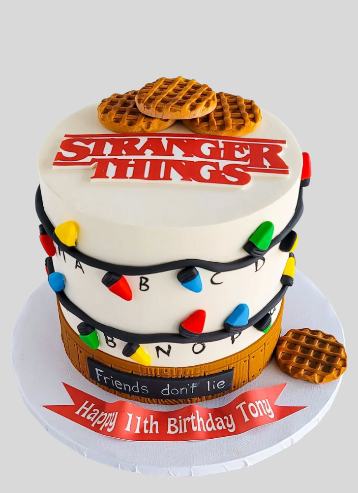 Refined Stranger Things Cake