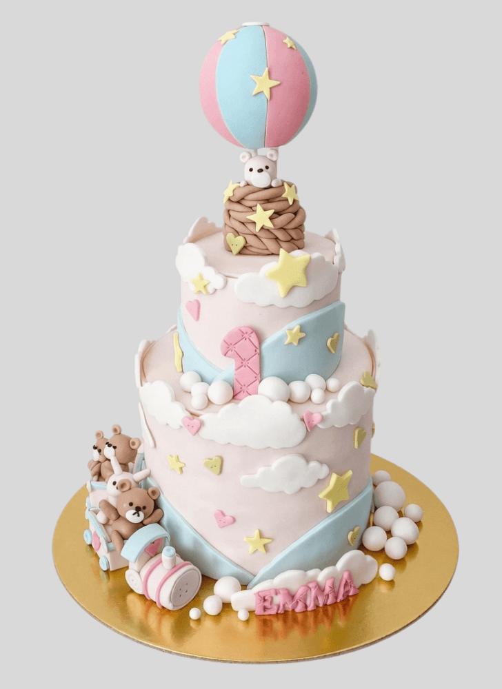 Angelic Teddy Bear Cake