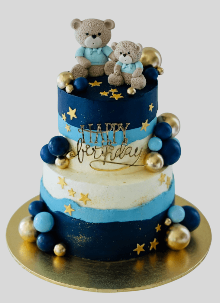 Comely Teddy Bear Cake