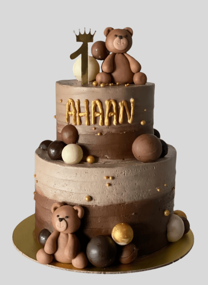 Cute Teddy Bear Cake