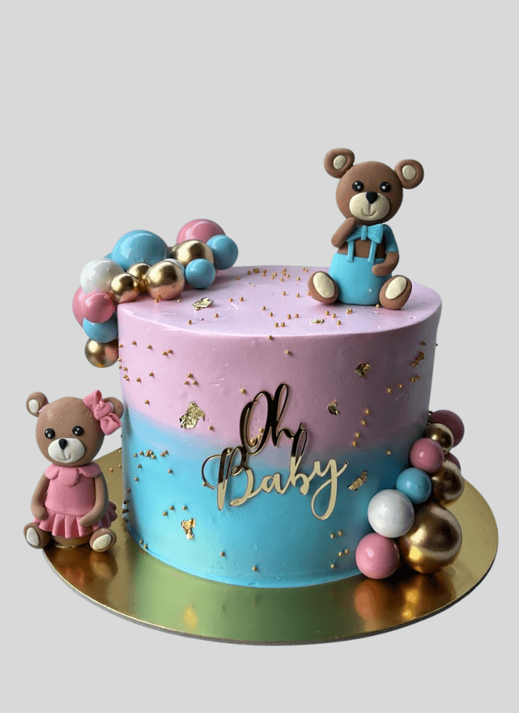 Dazzling Teddy Bear Cake