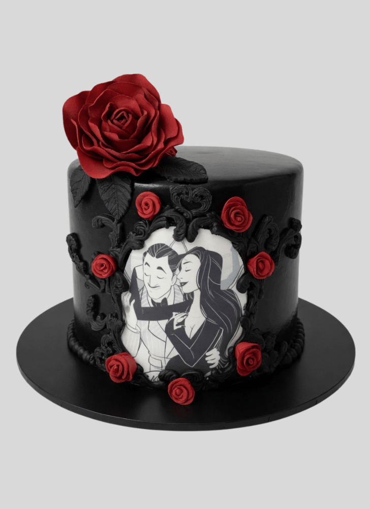 Angelic The Addams Family Cake