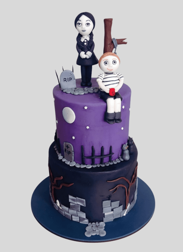 Delightful The Addams Family Cake
