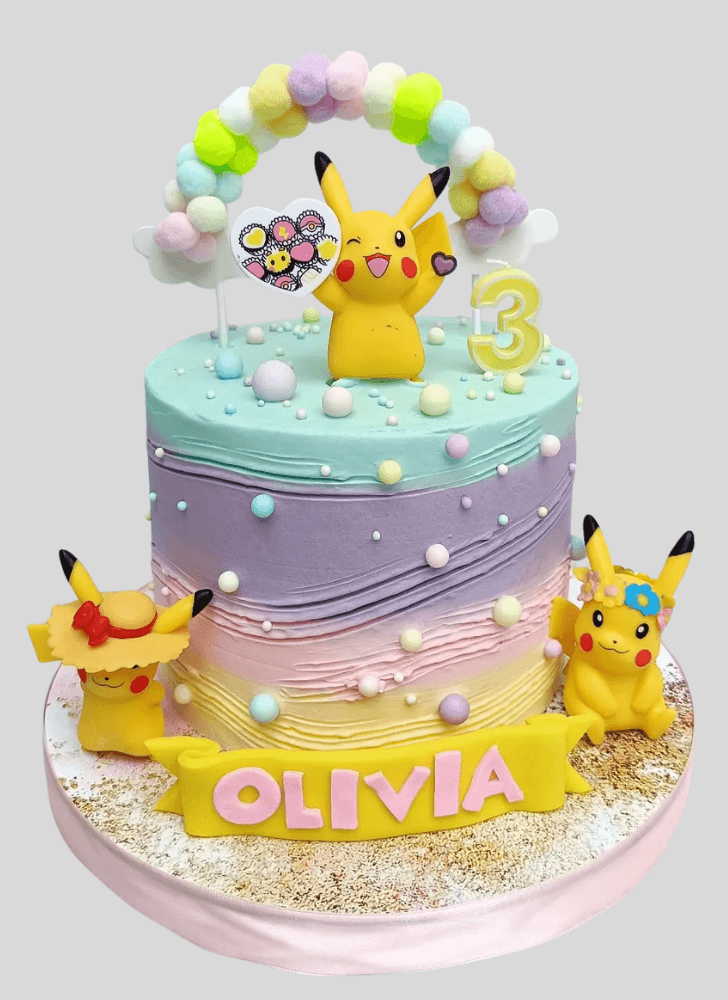 Admirable Pikachu Cake Design