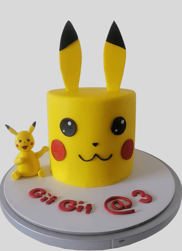 Delicate Pikachu Cake