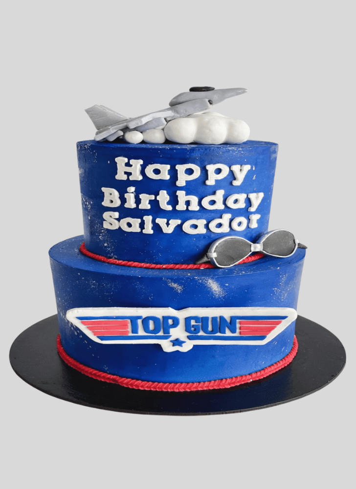 Comely Top Gun Cake