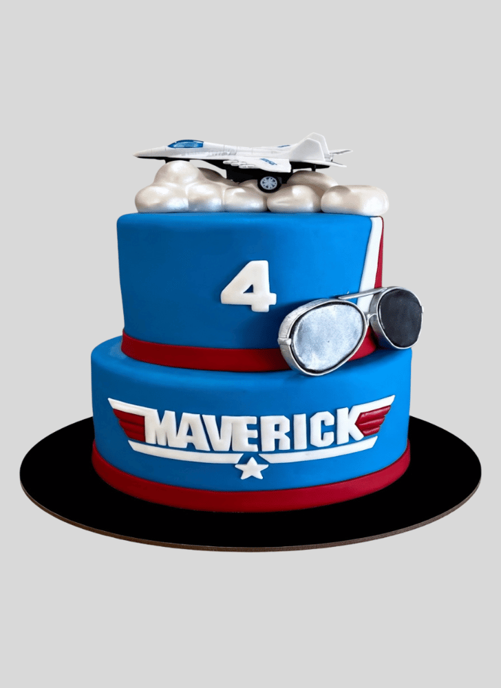 Magnetic Top Gun Cake