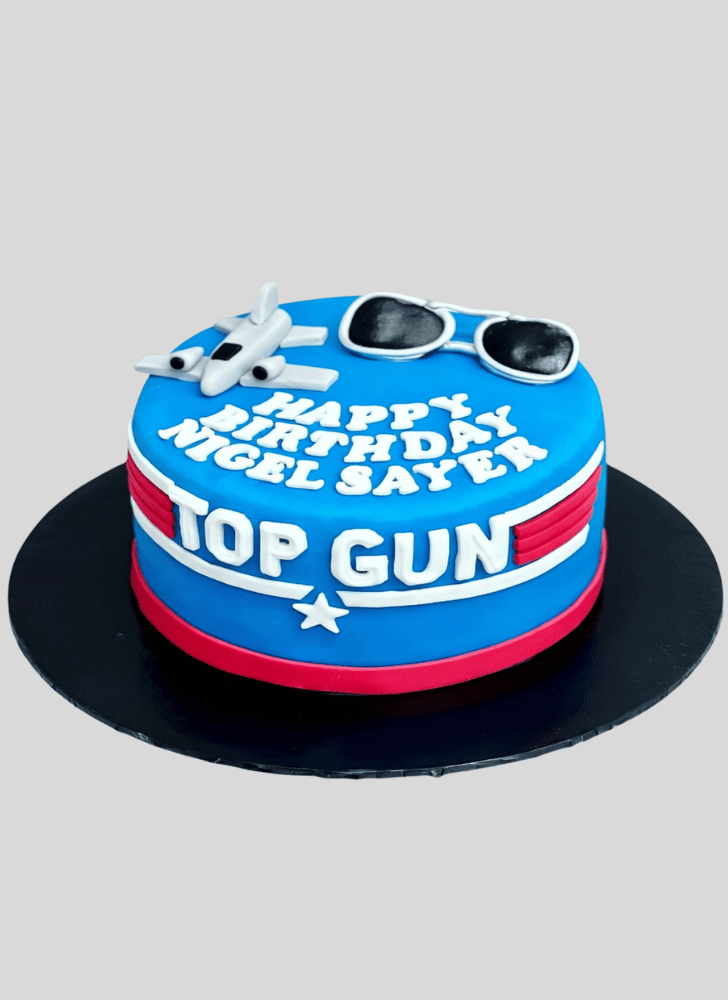 Pretty Top Gun Cake
