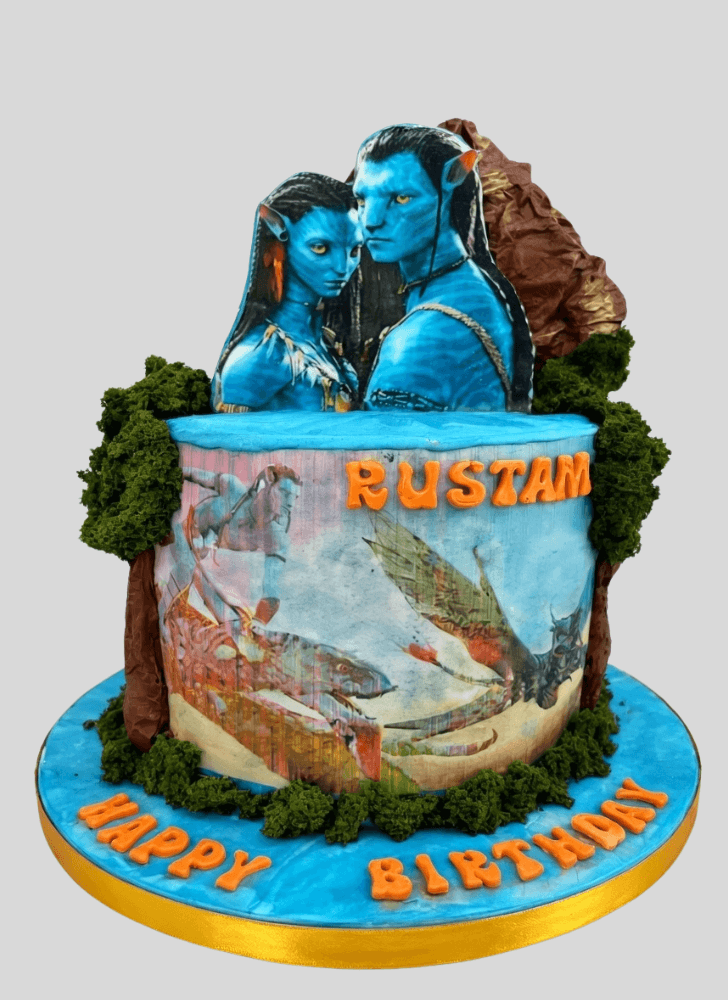 Alluring Avatar Cake