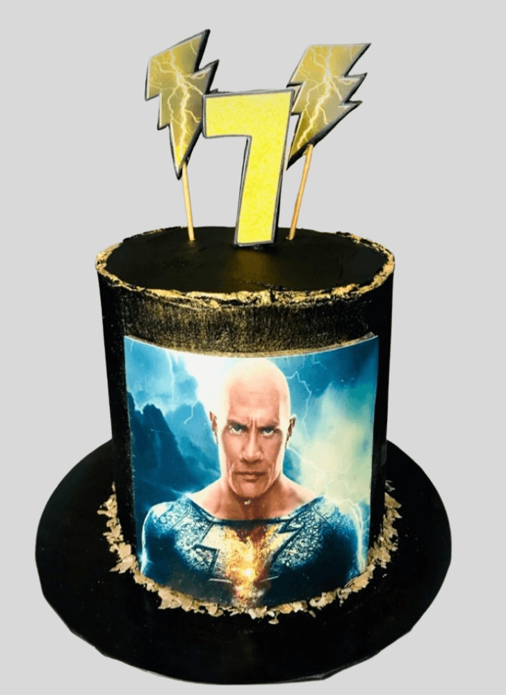 Alluring Black Adam Cake