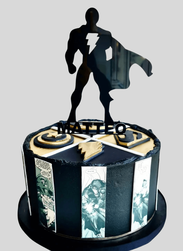 Captivating Black Adam Cake