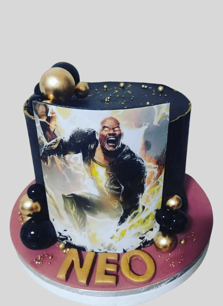 Charming Black Adam Cake