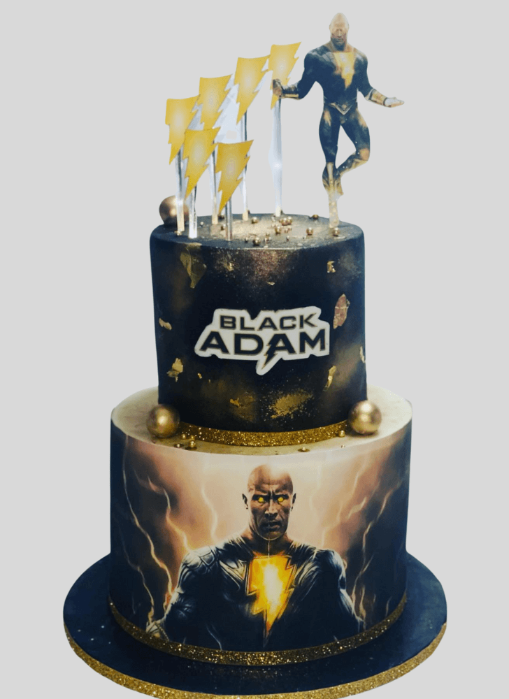 Classy Black Adam Cake