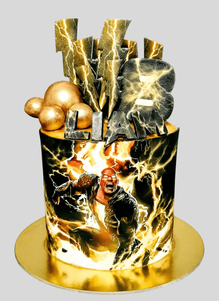 Comely Black Adam Cake