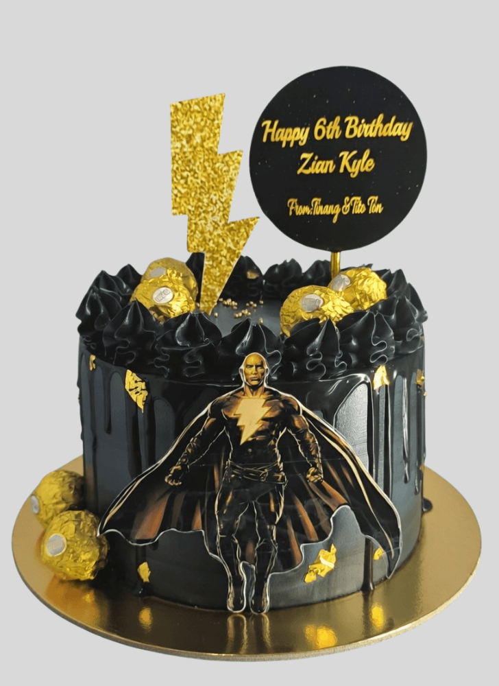 Exquisite Black Adam Cake